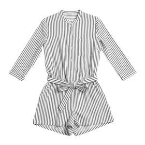 A.L.C. Silk Pinstripe Romper